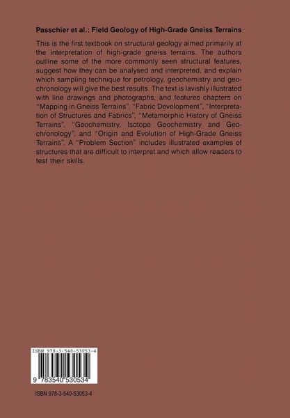 Produktbild: Field Geology of High-Grade Gneiss Terrains