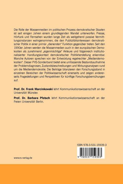 Produktbild: Politik in der Mediendemokratie