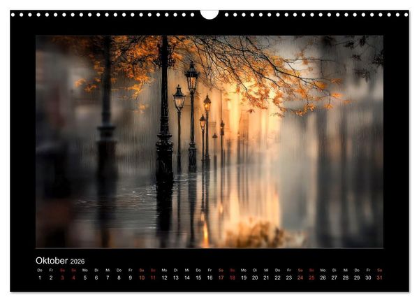 Produktbild: Die Seele der Stadt: stille Gassen, fl&uuml;sternde W&auml;nde (Wandkalender 2026 DIN A3 quer), CALVENDO Monatskalender