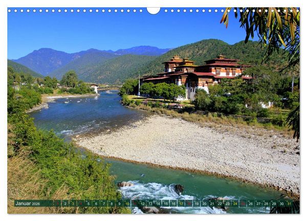 Produktbild: K&ouml;nigreich Bhutan - Juwel am Himalaya (Wandkalender 2026 DIN A3 quer), CALVENDO Monatskalender