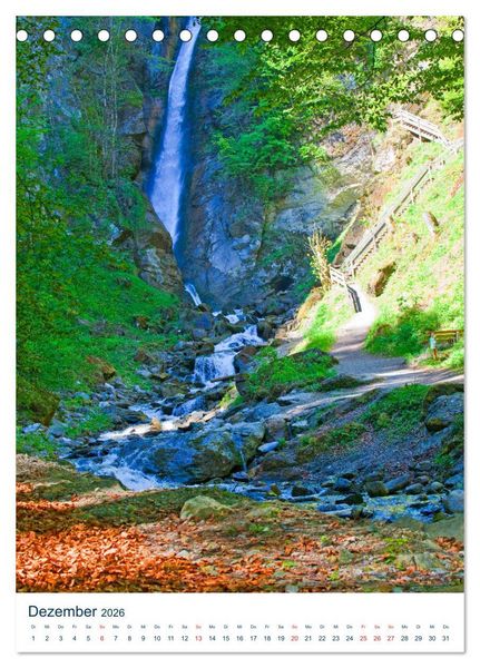 Produktbild: Sch&ouml;ner Wasserfall (Tischkalender 2026 DIN A5 hoch), CALVENDO Monatskalender