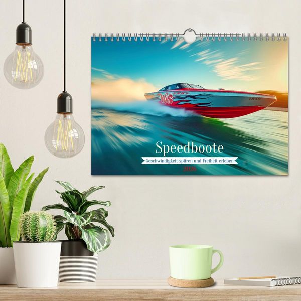 Produktbild: Speedboote (Wandkalender 2026 DIN A4 quer), CALVENDO Monatskalender