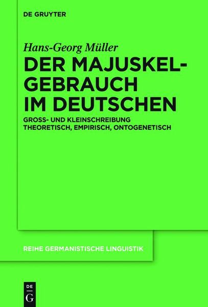 Produktbild: Der Majuskelgebrauch im Deutschen