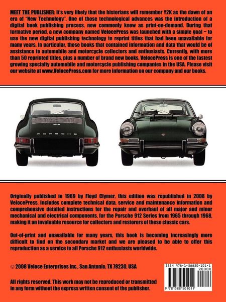 Produktbild: Porsche 912 Workshop Manual 1965-1968