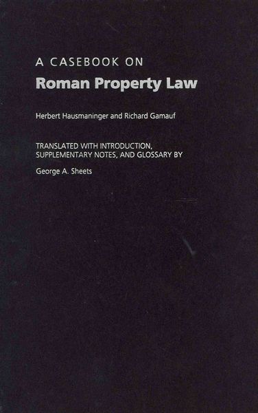 Produktbild: A Casebook on Roman Property Law