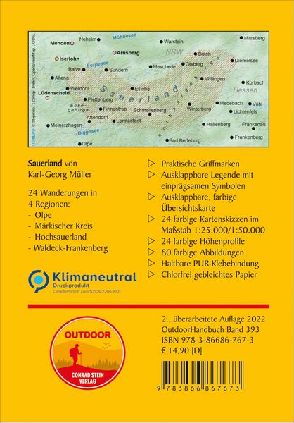 Produktbild: Sauerland 24 Touren &uuml;ber sanfte H&ouml;hen und durch T&auml;ler und W&auml;lder