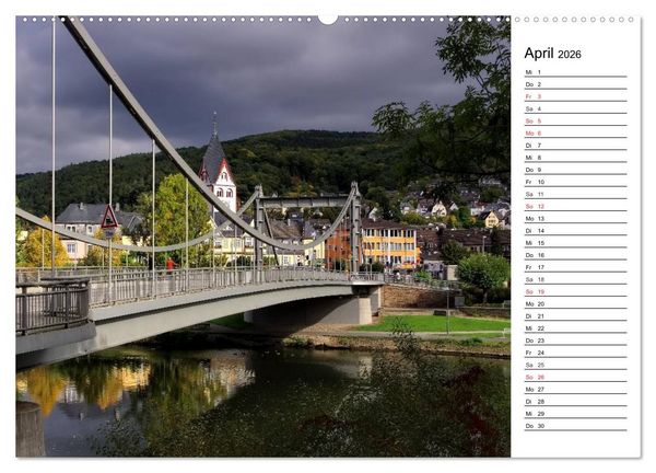 Produktbild: Die Lahn - Zauberhafte Orte rund um Limburg (hochwertiger Premium Wandkalender 2026 DIN A2 quer), Kunstdruck in Hochglanz
