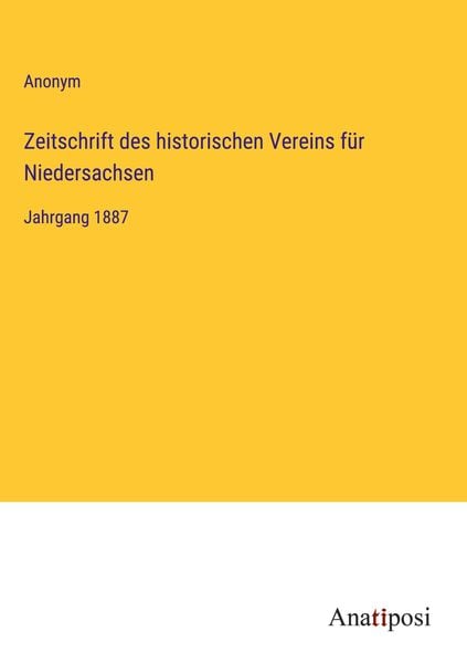 Produktbild: Zeitschrift des historischen Vereins f&uuml;r Niedersachsen