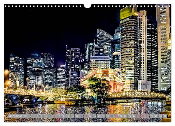 Produktbild: Singapur - Asiatische Lifestyle Metropole (Wandkalender 2026 DIN A3 quer), CALVENDO Monatskalender