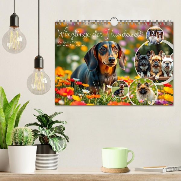 Produktbild: Winzlinge der Hundewelt (Wandkalender 2026 DIN A4 quer), CALVENDO Monatskalender