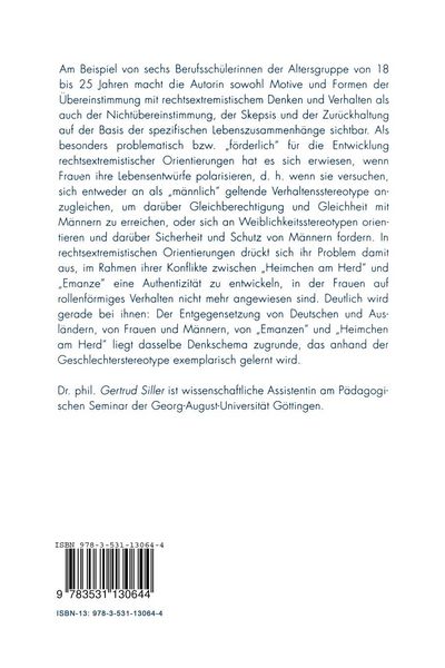Produktbild: Rechtsextremismus bei Frauen