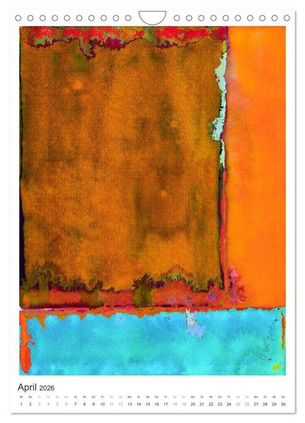 Produktbild: Ein leuchtendes Jahr: Abstrakte Kunst von Inga Pint (Wandkalender 2026 DIN A4 hoch), CALVENDO Monatskalender