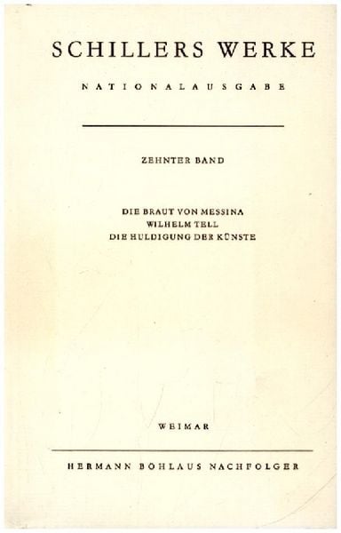 Produktbild: Schillers Werke. Nationalausgabe