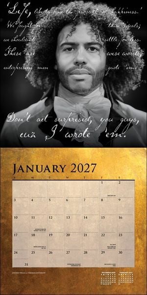 Produktbild: Hamilton: An American Musical &ndash; Ein amerikanisches Musical 2027 &ndash; Monatskalender