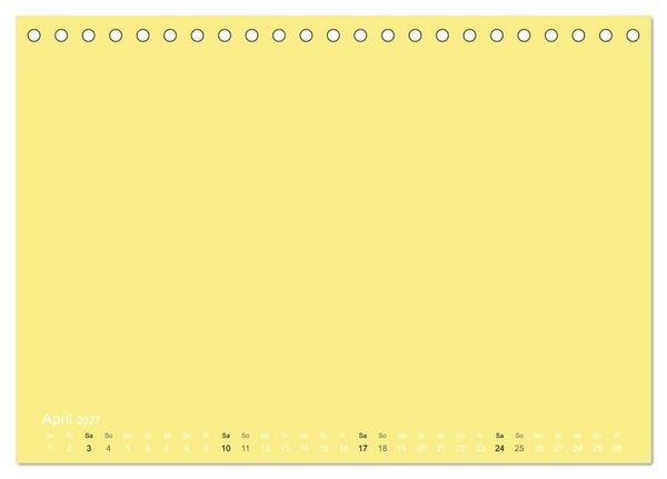 Produktbild: Bastelkalender - Gelb (Tischkalender 2027 DIN A5 quer), CALVENDO Monatskalender