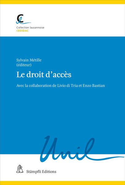 Produktbild: Le droit d'acc&egrave;s