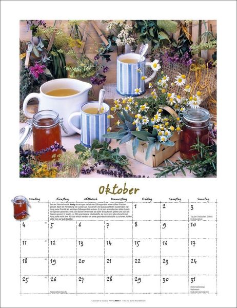 Produktbild: Augenschmaus Kalender 2027 - Gew&uuml;rze und Kr&auml;uter rund ums Jahr