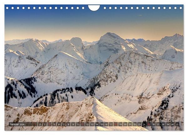 Produktbild: Magische Bergwelt, zwischen Sonnenaufgang und Sonnenuntergang (Wandkalender 2026 DIN A4 quer), CALVENDO Monatskalender