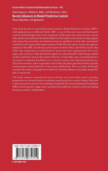 Produktbild: Recent Advances in Model Predictive Control