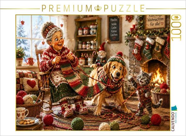 CALVENDO Puzzle Alle Jahre wieder Wolle | 1000 Teile Lege-Größe 64 × 48 cm Foto-Puzzle für glückliche Stunden
