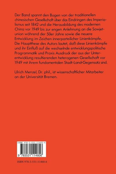 Produktbild: Wirtschaft und Politik im modernen China