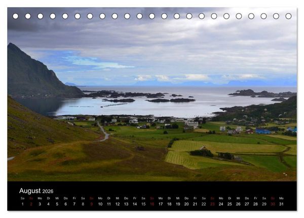 Produktbild: An Norwegens K&uuml;sten (Tischkalender 2026 DIN A5 quer), CALVENDO Monatskalender