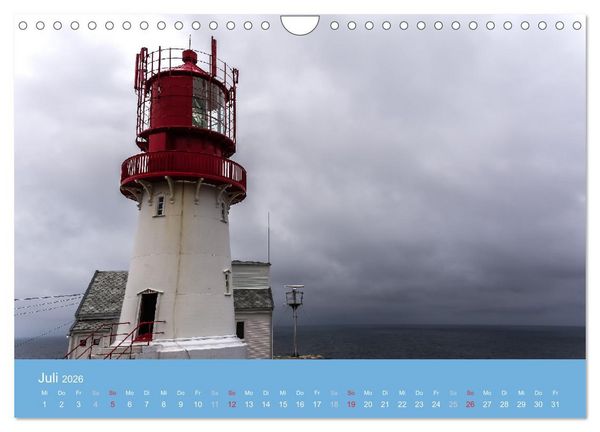 Produktbild: Leuchtfeuer der norwegischen K&uuml;ste (Wandkalender 2026 DIN A4 quer), CALVENDO Monatskalender
