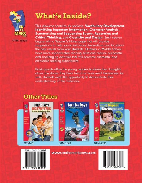 Produktbild: Book Reports Grades 7-8