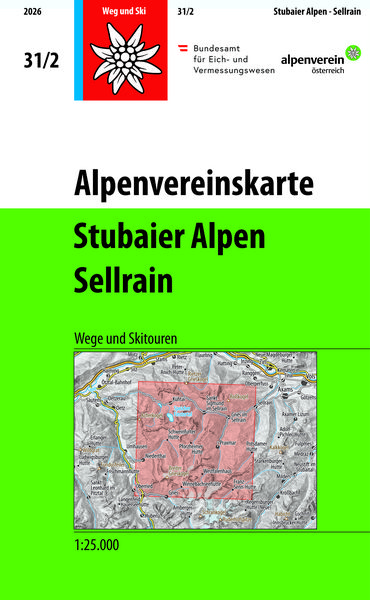 Produktbild: Alpenvereinskarte