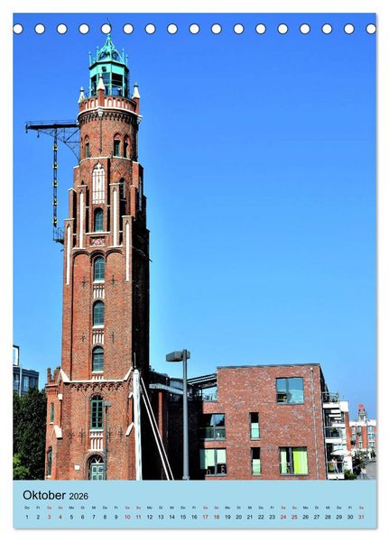 Produktbild: BREMERHAVEN die Seestadt mit maritimen Flair - 2026 (Tischkalender 2026 DIN A5 hoch), CALVENDO Monatskalender