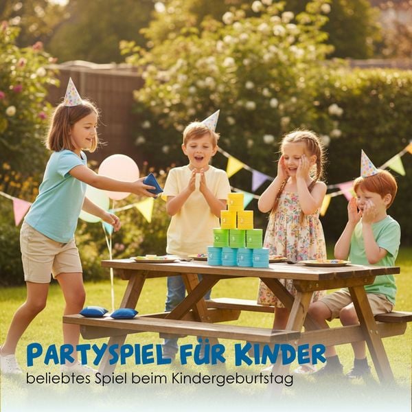 Produktbild: alldoro - Dosenwerfen, Wurfspiel f&uuml;r Kinder