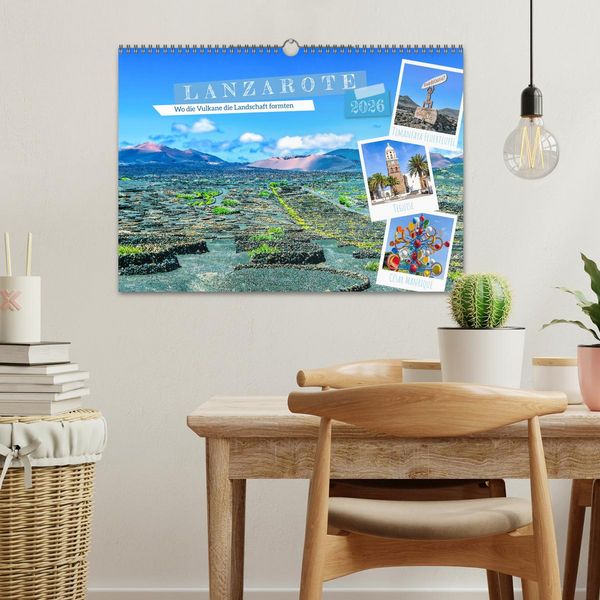 Produktbild: Lanzarote - Wo die Vulkane die Landschaft formten (Wandkalender 2026 DIN A3 quer), CALVENDO Monatskalender