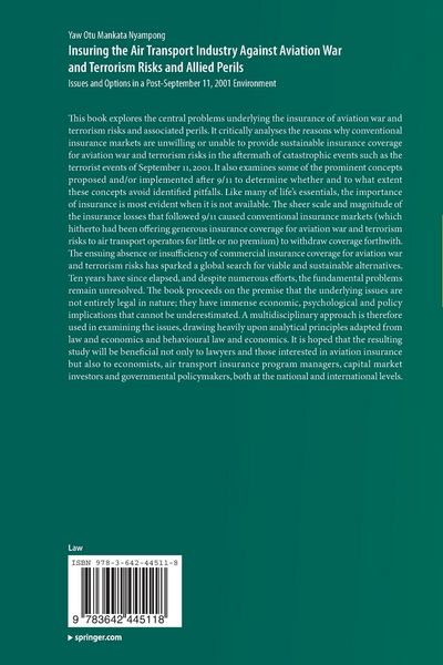 Produktbild: Insuring the Air Transport Industry Against Aviation War and Terrorism Risks and Allied Perils