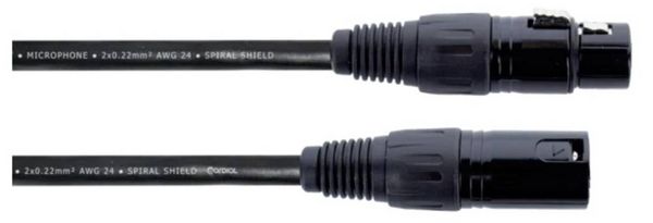 Produktbild: Cordial EM 10 FM XLR Verbindungskabel [1x XLR-Buchse 3 polig - 1x XLR-Stecker 3 polig] Schwarz