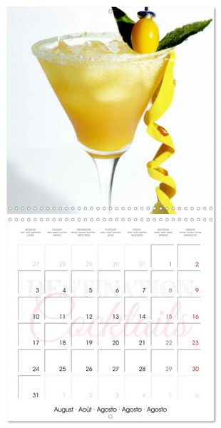 Produktbild: Destination cocktails (Calendrier mural carr&eacute; 2026 30x30 cm) Calendrier double avec une page pour vos prises de notes