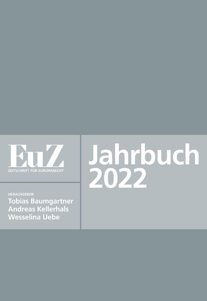 Produktbild: EuZ - Zeitschrift f&uuml;r Europarecht - Jahrbuch 2022