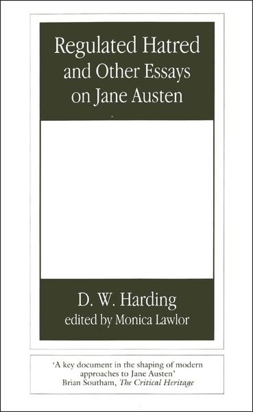 Produktbild: Regulated Hatred and Other Essays on Jane Austen