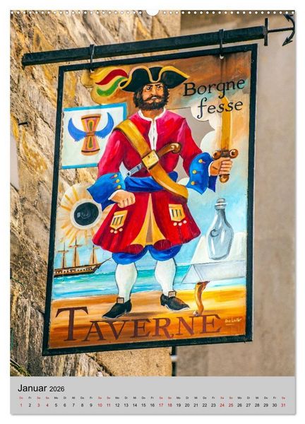 Produktbild: Reiseziele in der Bretagne (hochwertiger Premium Wandkalender 2026 DIN A2 hoch), Kunstdruck in Hochglanz