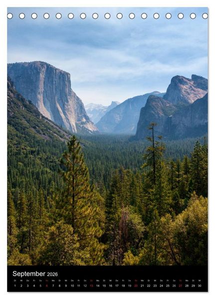 Produktbild: Idylle Pur - Der Yosemite National Park (Tischkalender 2026 DIN A5 hoch), CALVENDO Monatskalender