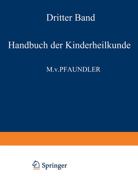 Produktbild: Handbuch der Kinderheilkunde