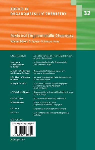 Produktbild: Medicinal Organometallic Chemistry