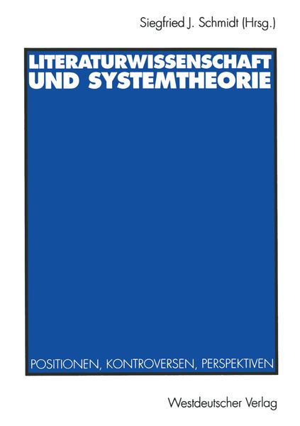 Produktbild: Literaturwissenschaft und Systemtheorie