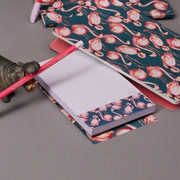 Produktbild: Notizblock A6 Pink Flamingo