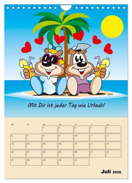 Produktbild: Ein Jahr mit Dir! (Wandkalender 2026 DIN A4 hoch), CALVENDO Monatskalender