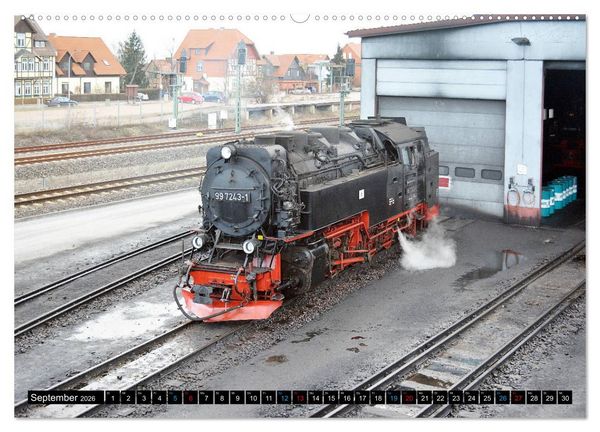 Produktbild: Dampf am Brocken - Die Harzquerbahn (hochwertiger Premium Wandkalender 2026 DIN A2 quer), Kunstdruck in Hochglanz