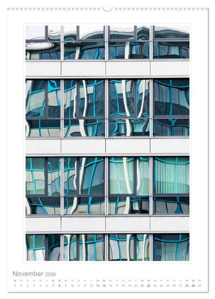 Produktbild: Spiegelungen in der Architektur (hochwertiger Premium Wandkalender 2026 DIN A2 hoch), Kunstdruck in Hochglanz