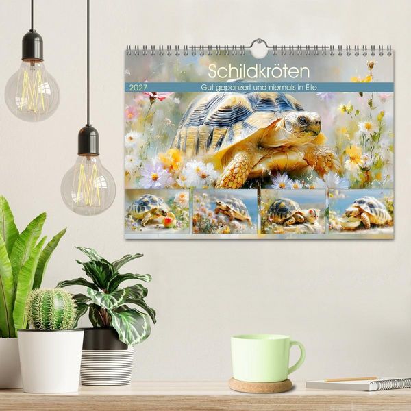 Produktbild: Schildkr&ouml;ten. Gut gepanzert und niemals in Eile (Wandkalender 2027 DIN A4 quer), CALVENDO Monatskalender