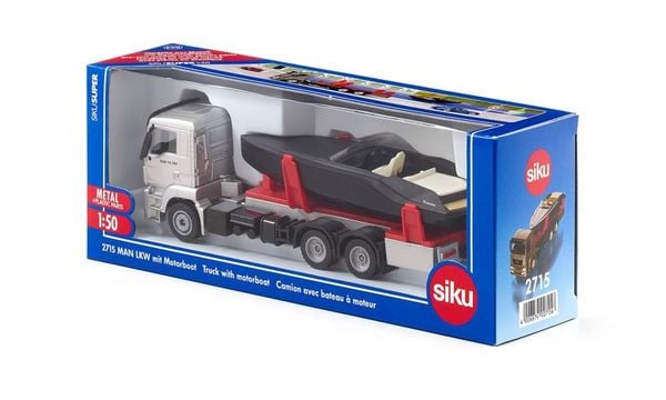Siku 2715 MAN LKW mit Motorboot