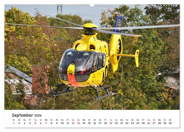 Produktbild: Die beeindruckende Welt der Hubschrauber (hochwertiger Premium Wandkalender 2026 DIN A2 quer), Kunstdruck in Hochglanz