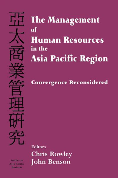 Produktbild: The Management of Human Resources in the Asia Pacific Region